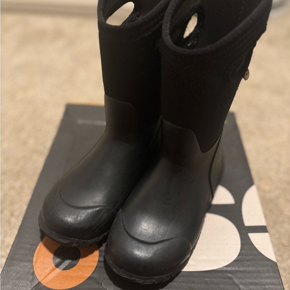 Bogs Kids Black Waterproof Boots